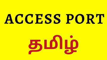 VLAN ACCESS SWITCH PORT IN TAMIL || Explained concept & Configuration || CCNA Tamil