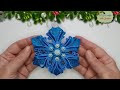 Новогодняя снежинка из глиттерного фоамирана своими руками/ Glitter Foam Snowflake For Christmas