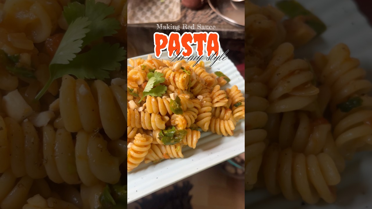 Let’s cook with me| Red Sauce Pasta| Making in Indian style 