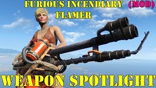 Fallout 4: Weapon Spotlights: Furious Incendiary Flamer (Mod)