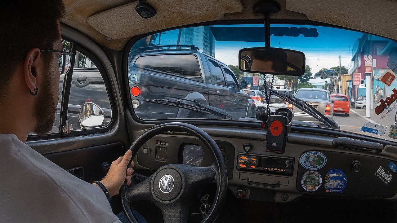 Como é Dirigir um FUSCA em 2025? Carro do Dia a Dia!