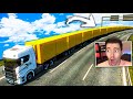 ANDEI com um CAMINHÃO INFINITO!!! (ROAD TRAIN) - Euro Truck Simulator 2