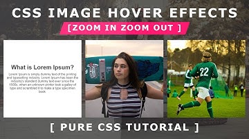 Css Image Hover Effects - How To Create Image Hover Overlay Effects - Zoom in Zoom Out Image