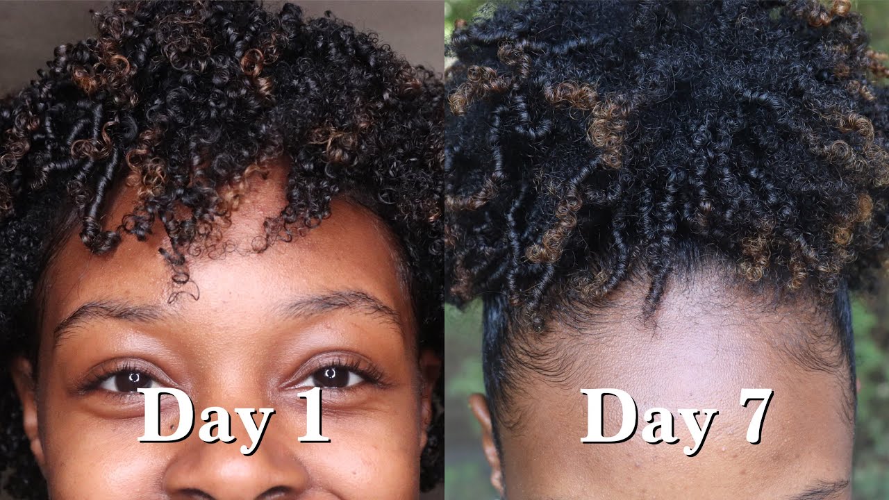 7 Day Morning Night Routine For Short Natural Hair Wash And Go