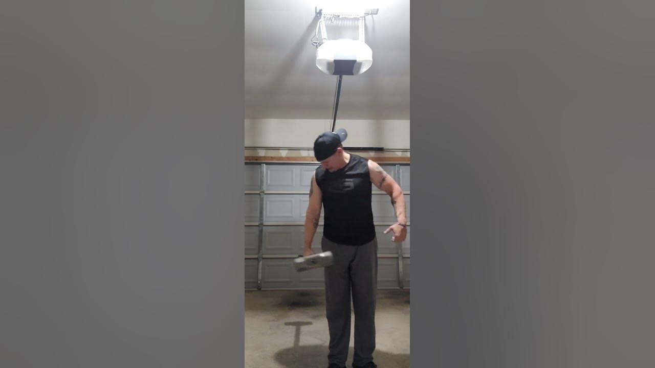 Grip Strength sledge hammer lift 16lb and 20lb YouTube