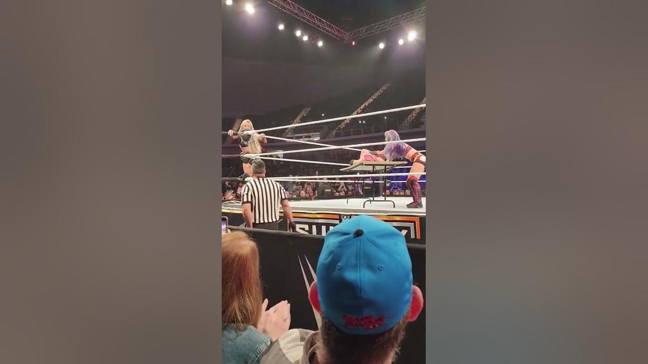 liv puts dakota kai through a table at wwe huntsville