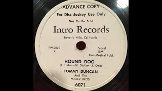 Video thumbnail of "Tommy Duncan & the Miller Brothers "Hound Dog" (Bob Wills singer) You ain't nothin' but a hound dog"