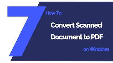 How to Convert Scanned Document to PDF on Windows | PDFelement 7