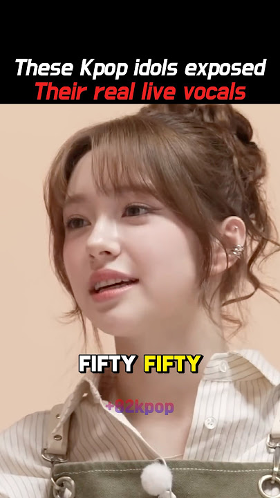 These Kpop idols exposed for their real live vocals #fiftyfifty #nmixx #lesserafim #kpop #kpopidol