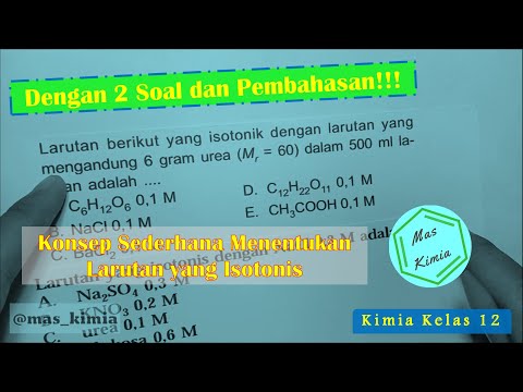 Video: Bagaimana Menyiapkan Larutan Isotonik?