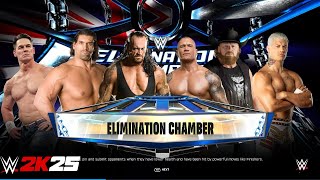WWE 2k25 - Cena vs Khali vs Undertaker vs Randy vs Brock vs Cody at Elimination Chamber Match