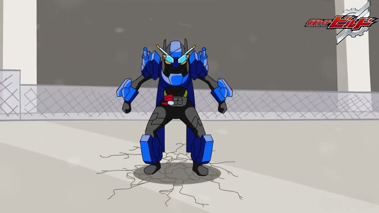 ANIME:KAMEN RIDER BUILD TANK TANK FORM FROM RABBIT RABBIT HENSHIN SCENE(FANMADE)!