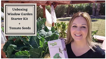 Unboxing Window Garden Seed Starting Kit - Starting Tomato Seeds - The Gift that Keeps on Giving!