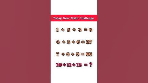 Today New Math Challenge #maths #mathematics #mathiqtest #mindgames #braintest #mindteaser