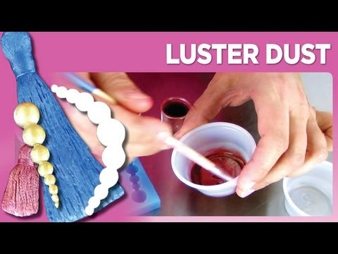 How To Paint With Luster Dust Youtube