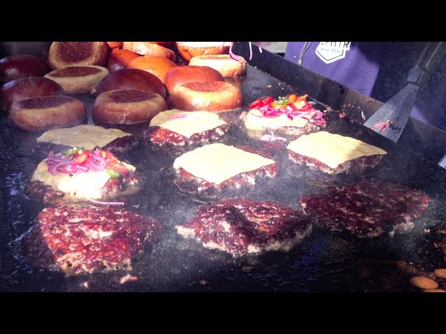 Super Burgers from California Seen and Eaten in St Katharine Docks, London Street Food