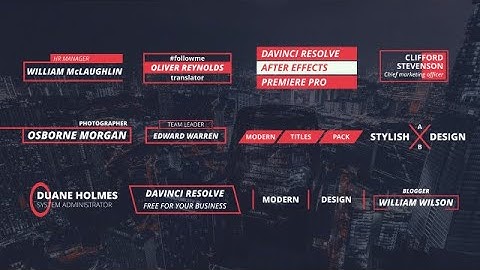 Clean Titles DaVinci Resolve Macros