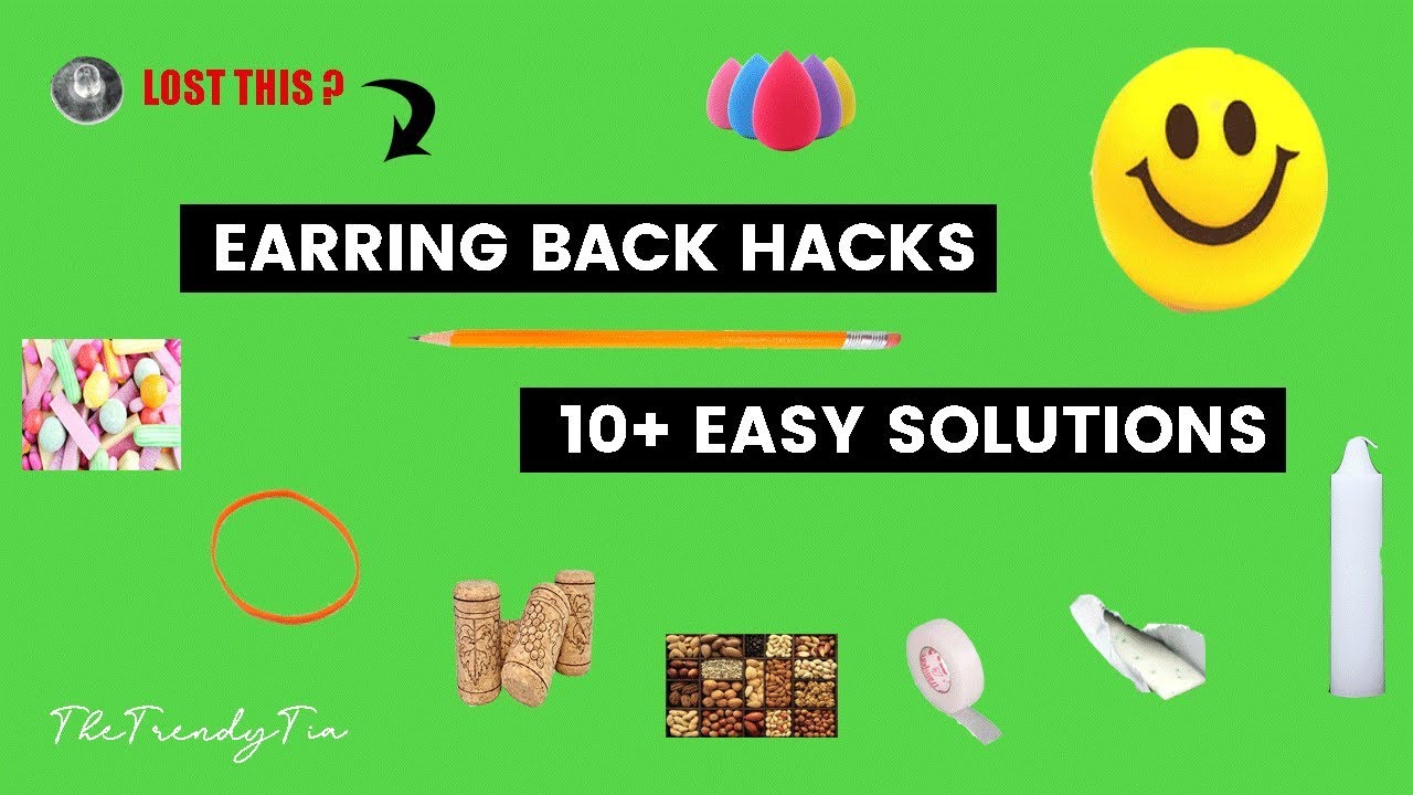 What to do on losing an earring back? | Earring back hacks - YouTube