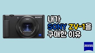 SONY ZV-1을 구매한 이유, 브이로그카메라, 유튜브카메라