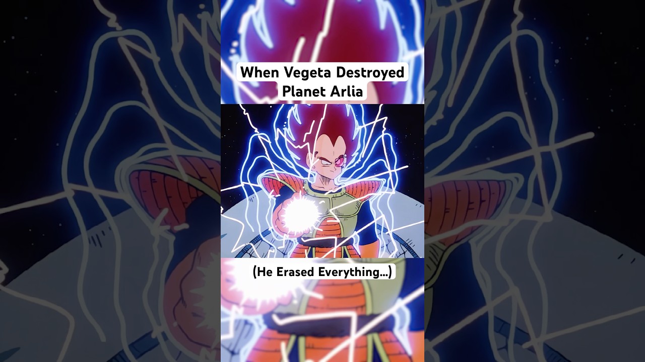 When Vegeta Destroyed Planet Arlia #shorts #dragonball #goku
