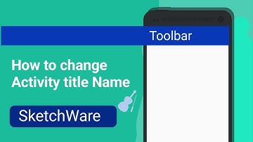 How To Change Toolbar Title In SketchWare For Beginners Hindi