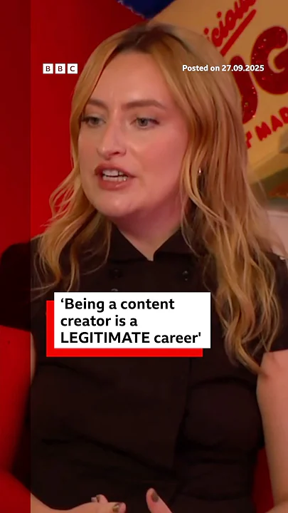 Amelia Dimoldenberg: ‘Being a content creator is a legitimate career’. #YouTubeCreators #BBCNews