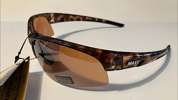 Maxx HD Sunglasses Ray tortoise golf driving lens brown high definition