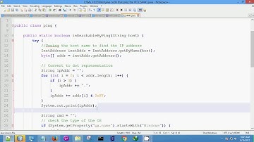 Ping computer remotely in java