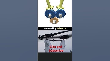How to work intermeshing rotor helicopter 3d animations #shortsyoutubevideo  #diy