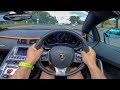 POV: Straight pipe Lamborghini Aventador S Roadster (WARNING LOUD)