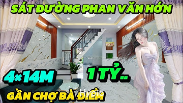 Nhà Hóc Môn chỉ 1tỷ..4×14m gần đường Phan Văn Hớn chợ Bà Điểm #nhahocmon 