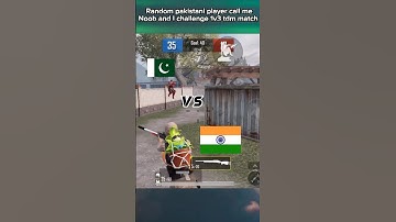 Random pakistani player call me Noob and I challenge 1v3 TDM match . #shorts  #youtubeshorts