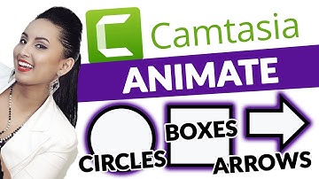 Camtasia How to Add Animated Shapes: Arrows, Boxes & Circles
