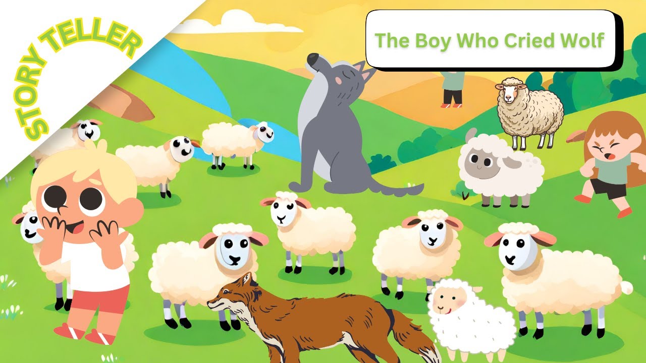The Boy Who Cried Wolf | Moral story for Kids| English | Short Story ...