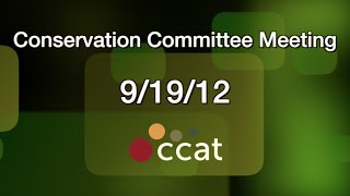 Carver Conservation Commission (9/19/12)