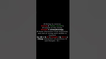 PHP | Reverse a String #php  #algorithm #viralvideo #viral #short #problemsolving #interview