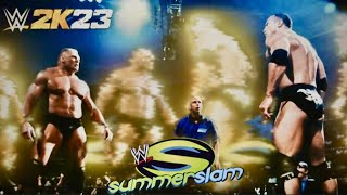 FULL MATCH: WWE Summerslam 2002: The Rock Vs Brock Lesnar (WWE 2K23 Retro Simulation)