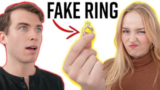 Guy Proposes w/FAKE WEDDING RING!!!! Back Fires on Wife - Life Lessons With Luis