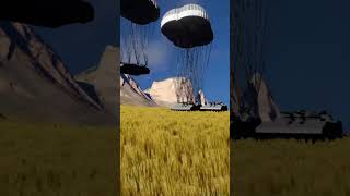 Military Might #spaceengineers #tanks #airdrop