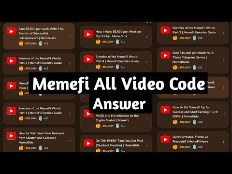 Memefi All Video