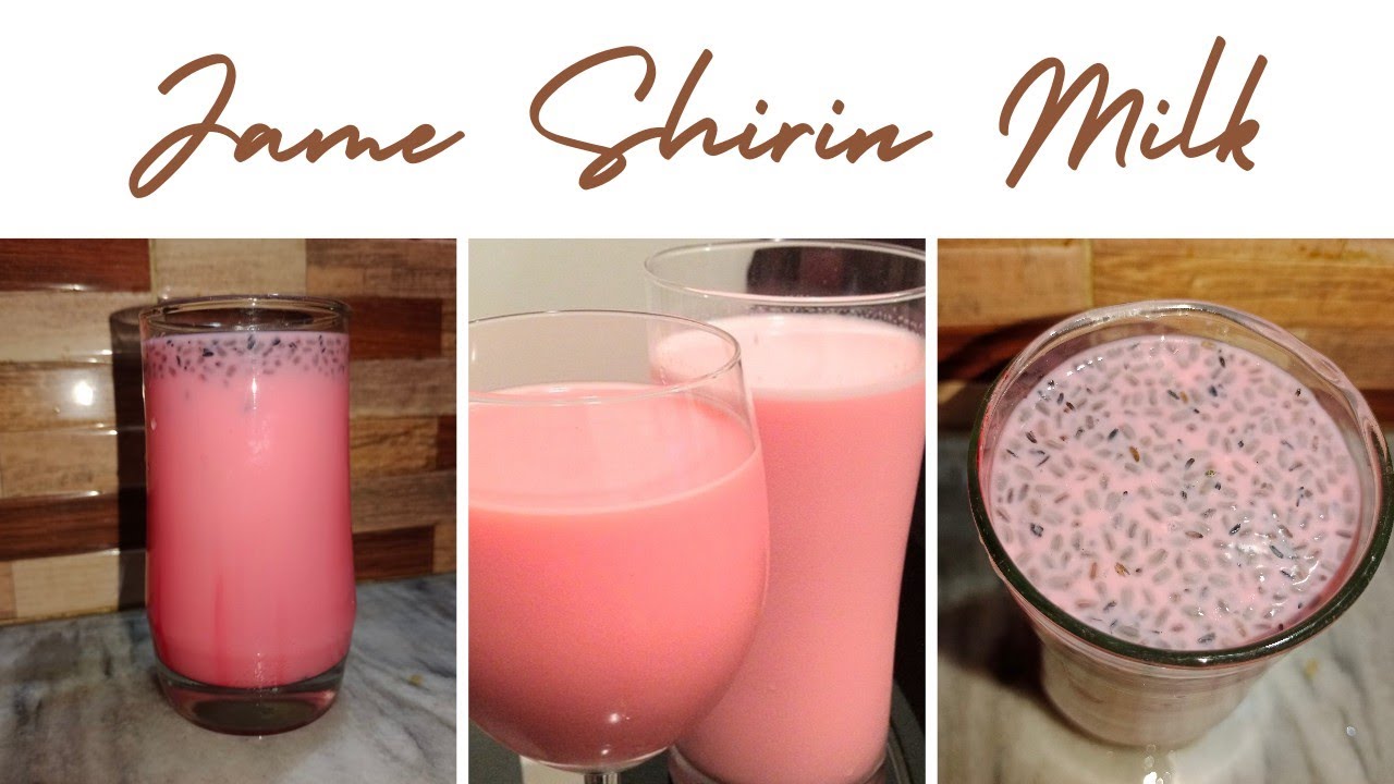 Jame Shirin Milk Recipe Jame Shirin Sharbat NK Cooking Zone YouTube