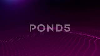 Waves Of Dots On Purple Background