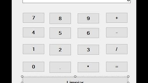 Calculadora Operaciones Basicas VB2019