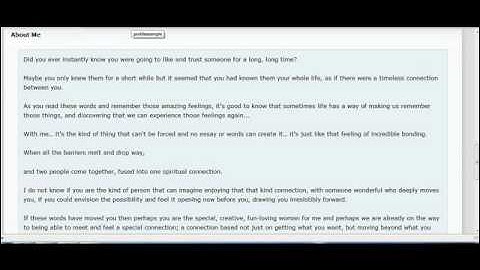 Plenty Of Fish: Watch me change a bad profile to a MAGNETIC profile within 1:27 Seconds