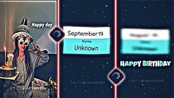 Happy Birthday 🎉 New Xml file | Birthday wish video editing Xml 🥰 #alightmotion#xml@AriyanEdit