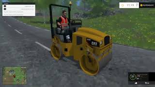 Farming Simulator 2015 - CAT Steamroller Mod - Mod Squad screenshot 4