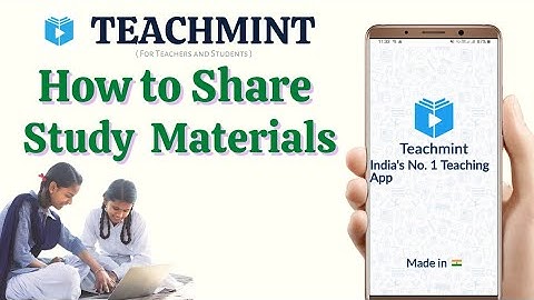 Teachmint Study Material Sharing | Teachmint Online Classes | For Teachers and Students |Online Live