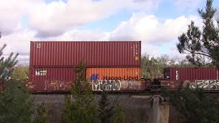 CP 113 intermodal stack train at Beare.