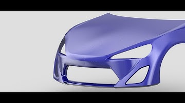 Creo Tutorial - Toyota 86 Part 5 - Using Style Tool to blend 2 surface edges