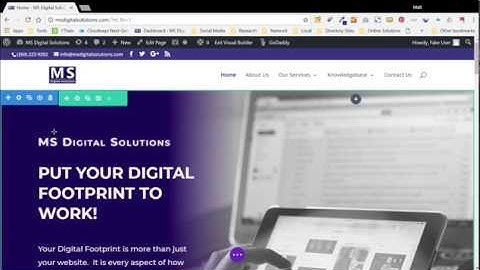 WordPress Divi front end editing
